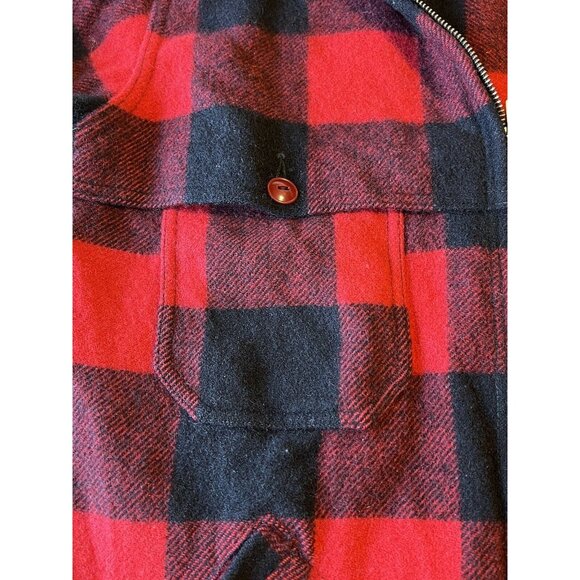 Woolrich Mackinaw Buffalo Plaid Wool Full Zip Hunting Jacket 124 - Men's Vintage - Picture 3 of 16